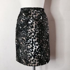 Anna Sui Faux Leopard Rockability Skirt 44